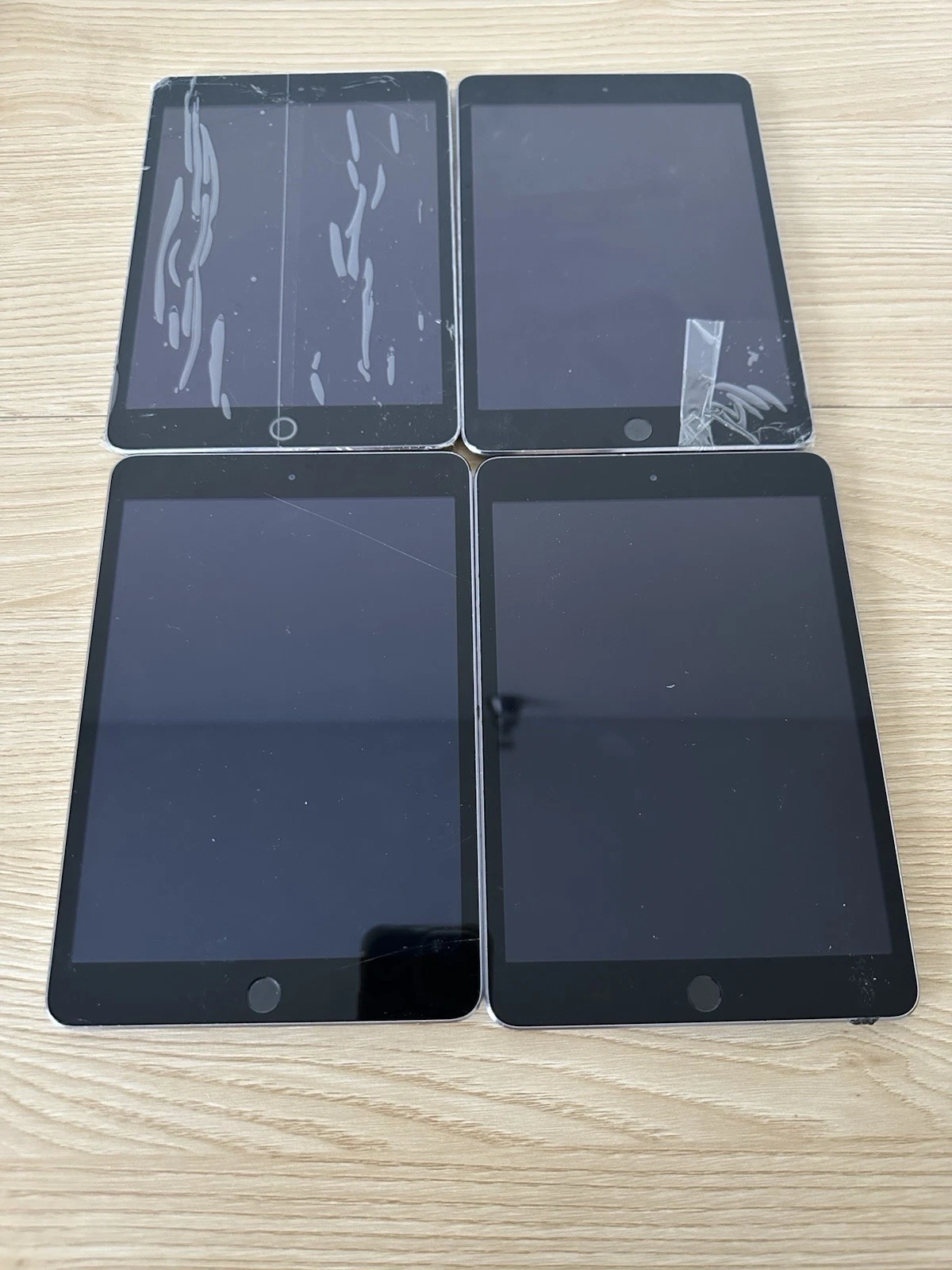 4x Apple iPad Mini 3 Tablet A1599 - School Engraved - Untested -
