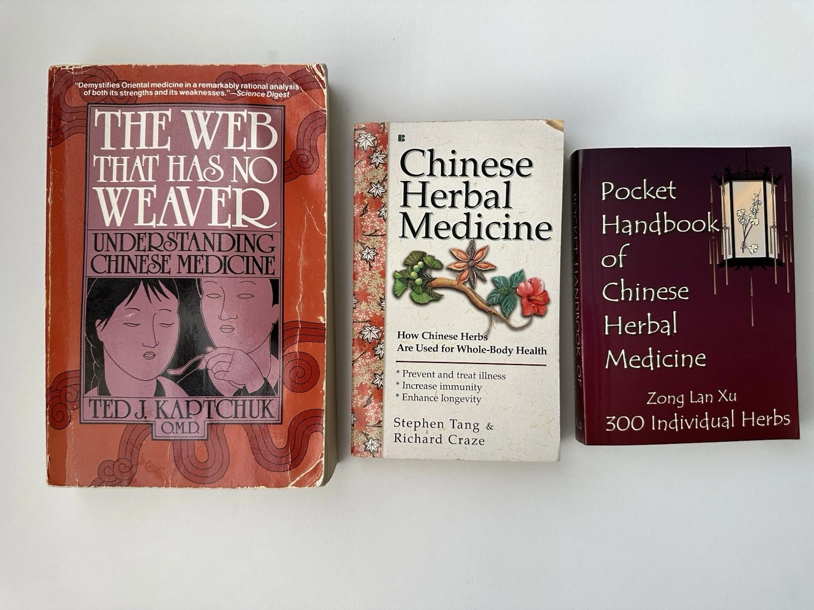 Chinese Herbal Medicine Book Lot Kaptchuk Tang Xu 3 Book Set