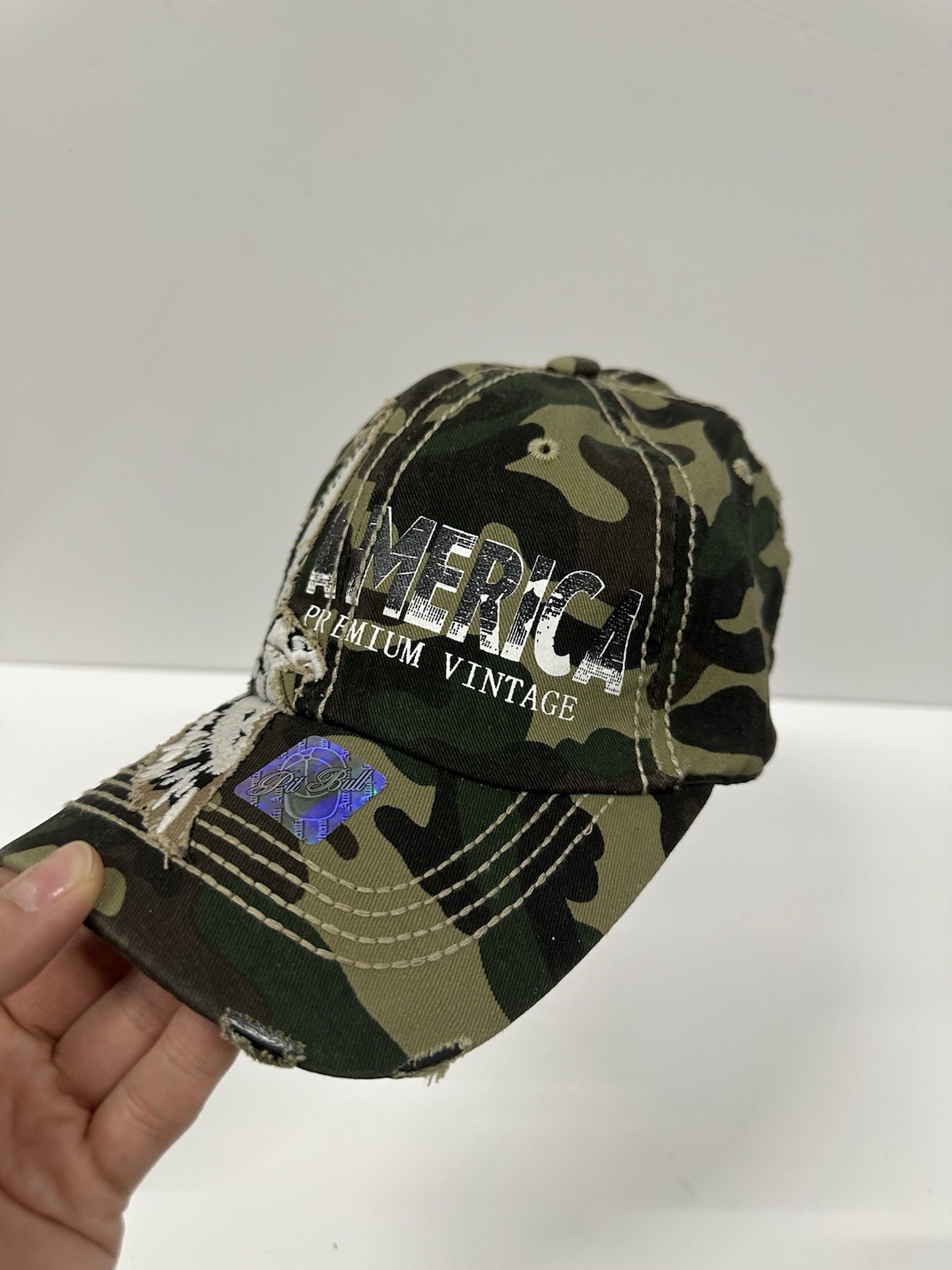 American Eagle Camo Baseball Cap Hat - photo 2