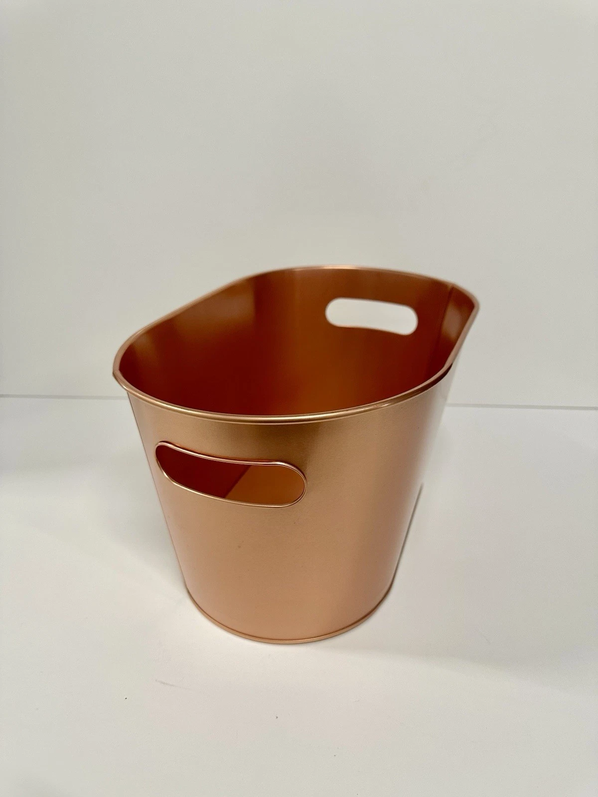 Wine Ice Bucket Metal Cooler Tub Tenuta Sassoregale Copper Tone - photo 2
