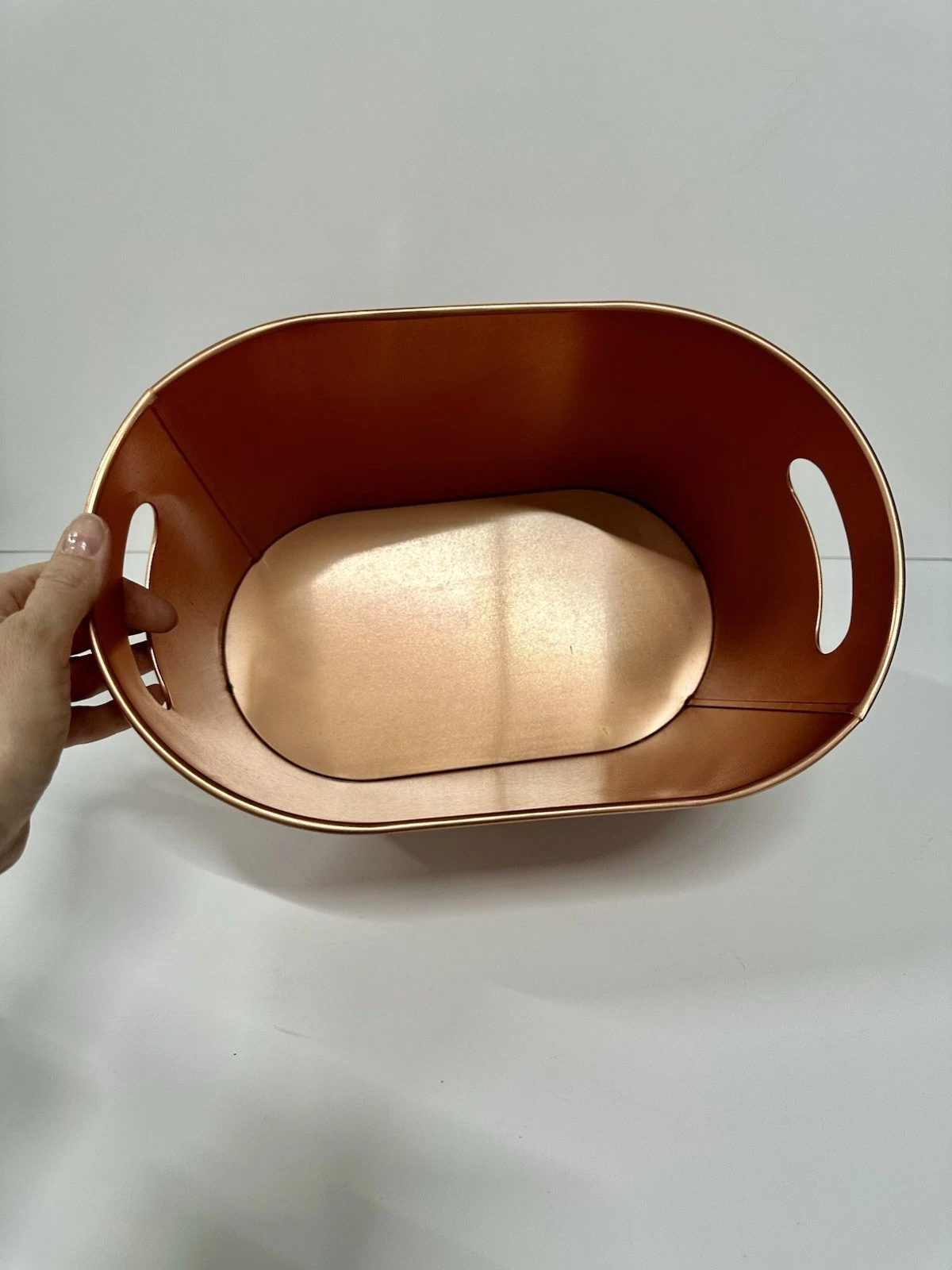 Wine Ice Bucket Metal Cooler Tub Tenuta Sassoregale Copper Tone - photo 3
