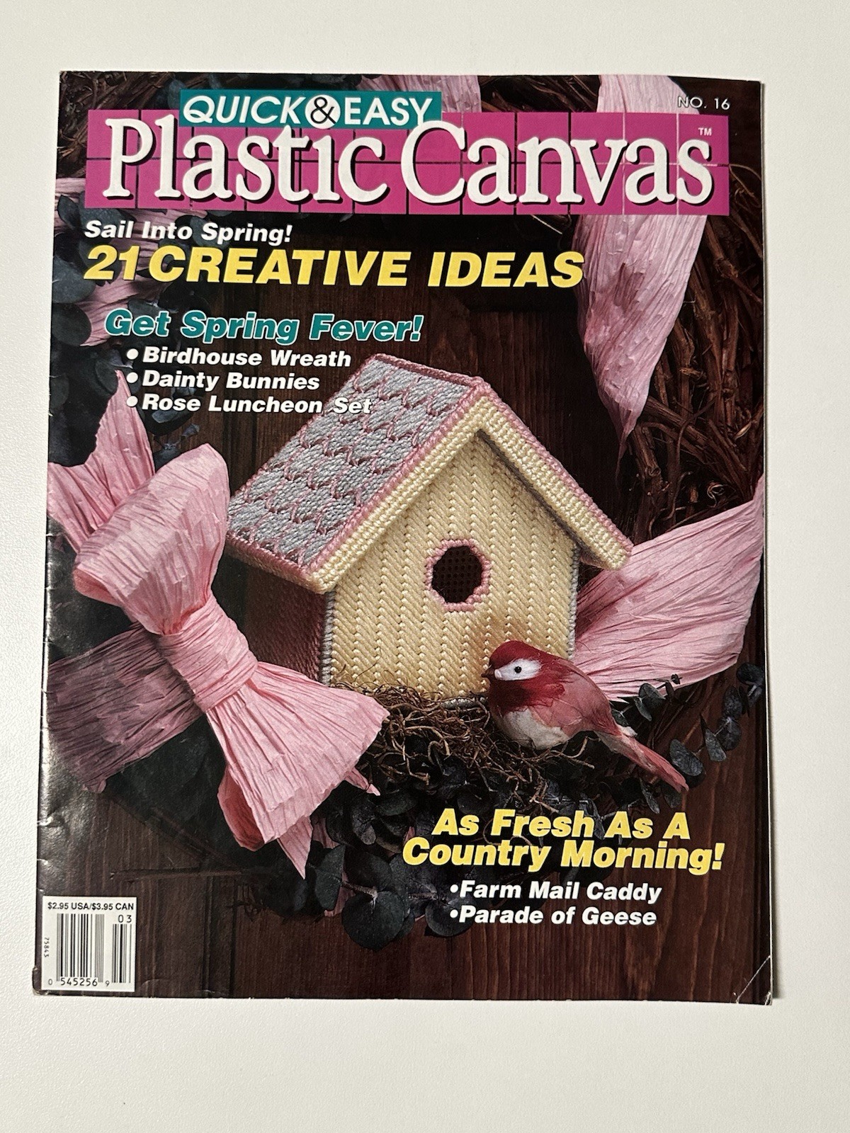 Lot of 8 Quick & Easy Plastic Canvas Craft Pattern Magazines Vin - photo 5