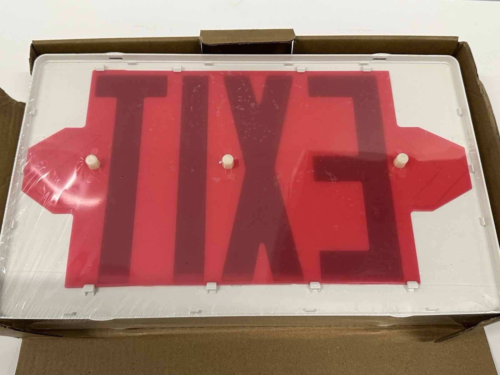 LED Exit Sign Emergency Red Green Battery Backup Commercial Elec - photo 2