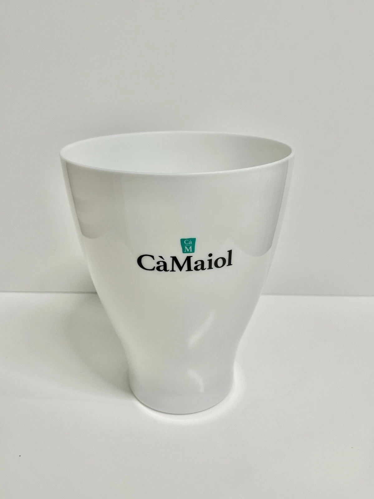 CaMaiol White Acrylic Tulip Bucket Wine Cooler Ice Bucket New