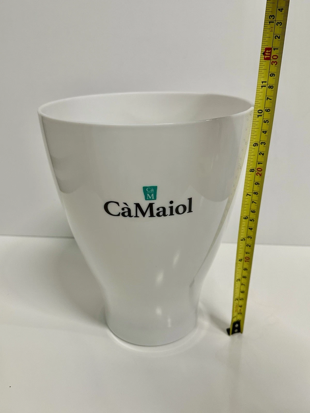 CaMaiol White Acrylic Tulip Bucket Wine Cooler Ice Bucket New - photo 2