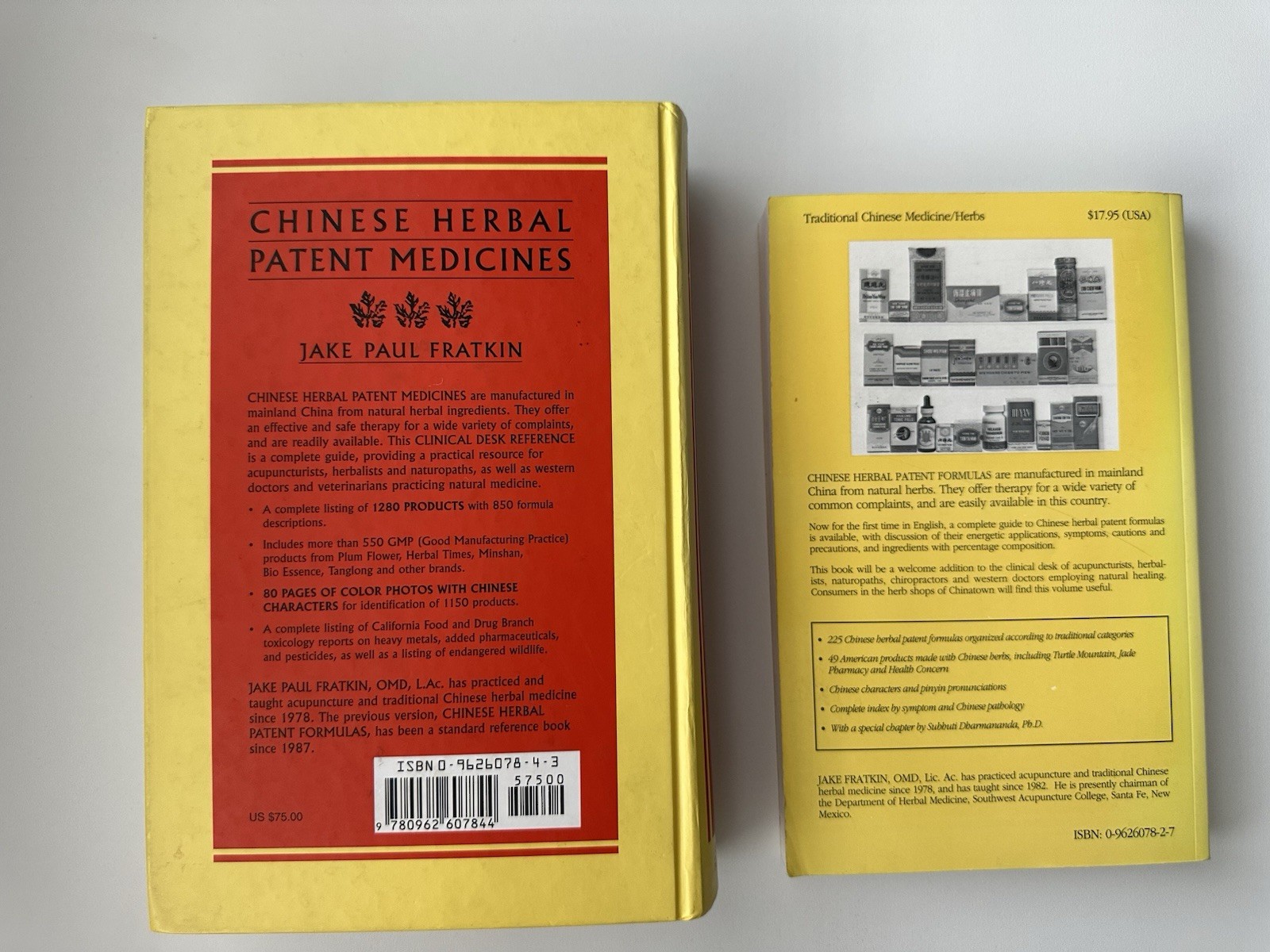Chinese Herbal Patent Medicines & Formulas Fratkin 2 Book Set HC - photo 2