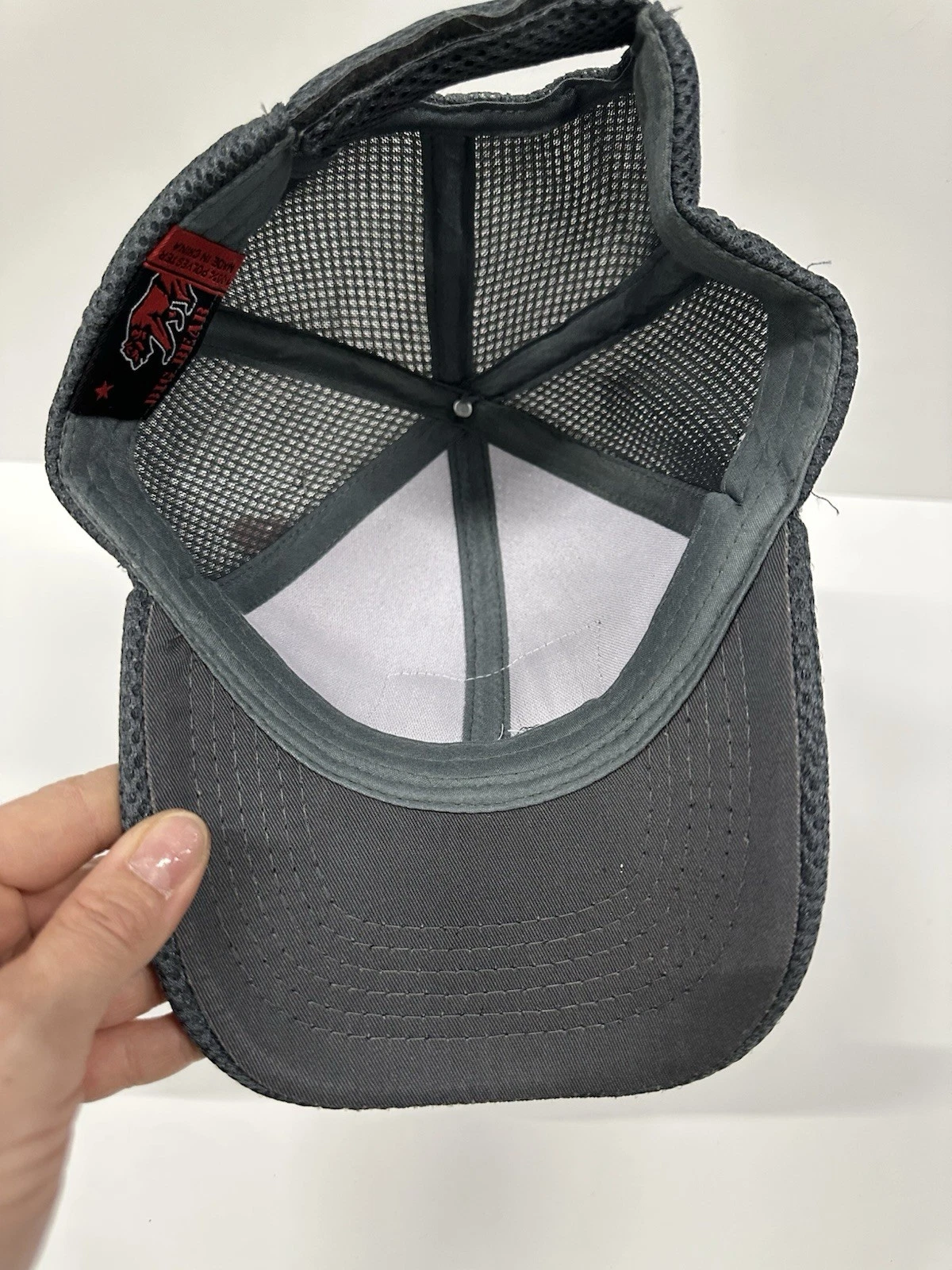 Big Bear American Flag Hat Black Mesh Cap Adjustable New - photo 4