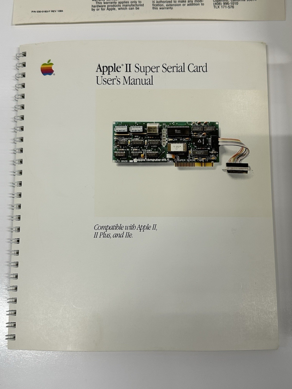 Apple II Super Serial Card Lot of 2 w/ Box Manual Cable - photo 3