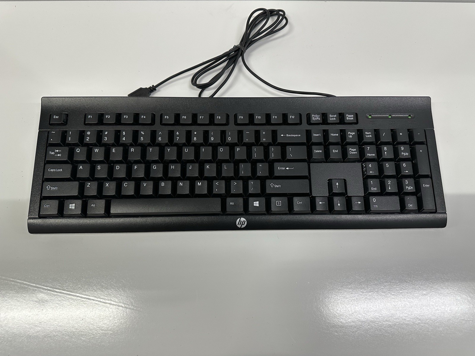 HP K45 Keyboard Mouse Combo Wired USB Full Size Black No Box - photo 2