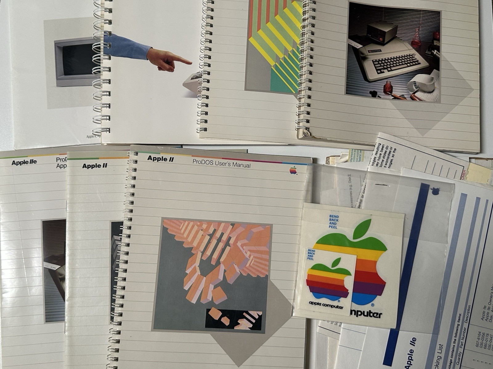 Vintage Apple IIe Manuals ProDOS Monitor II Complete Paperwork L