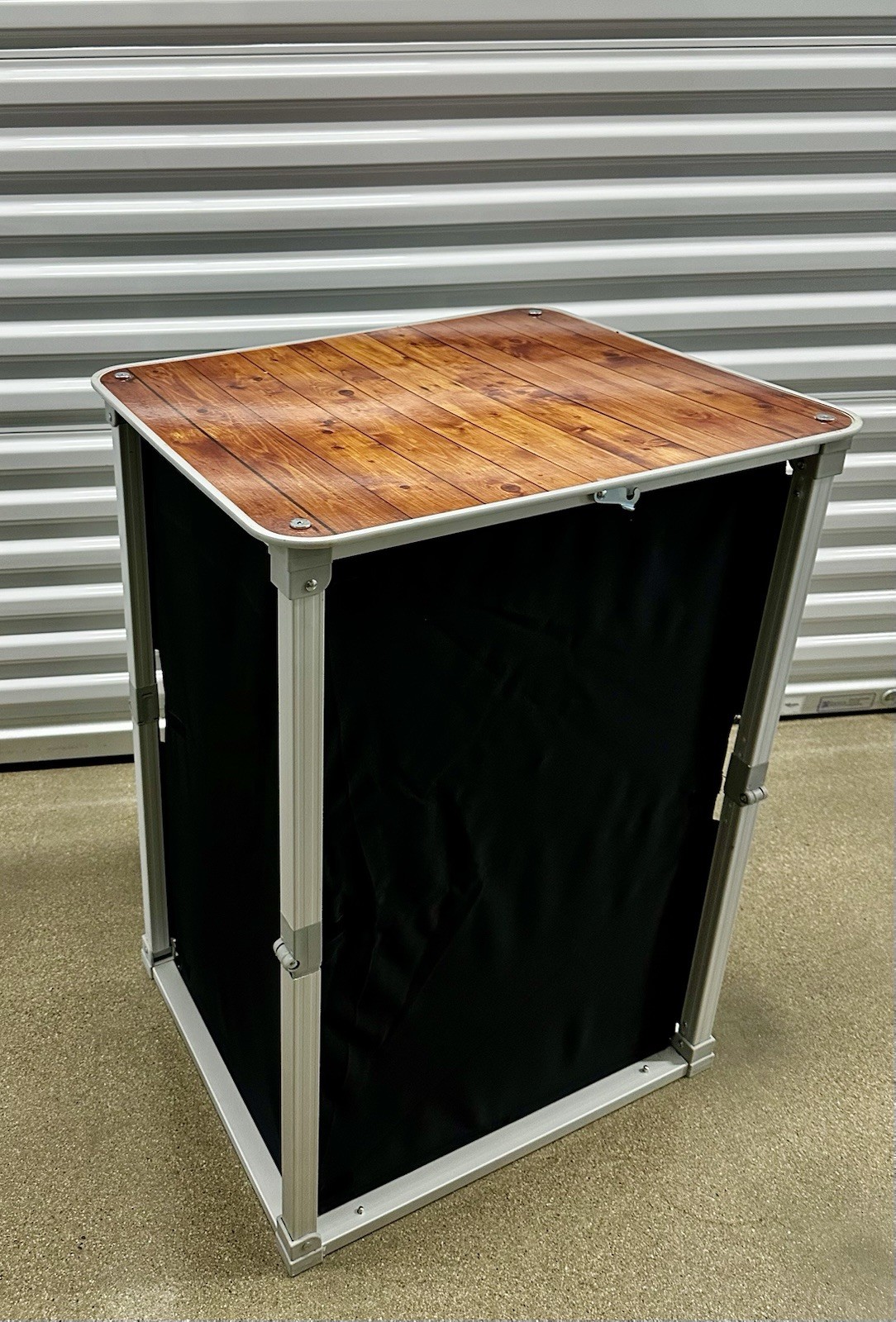 Portable Pop-A-Bar Folding Bar Table w/ Carry Bag & Wheels