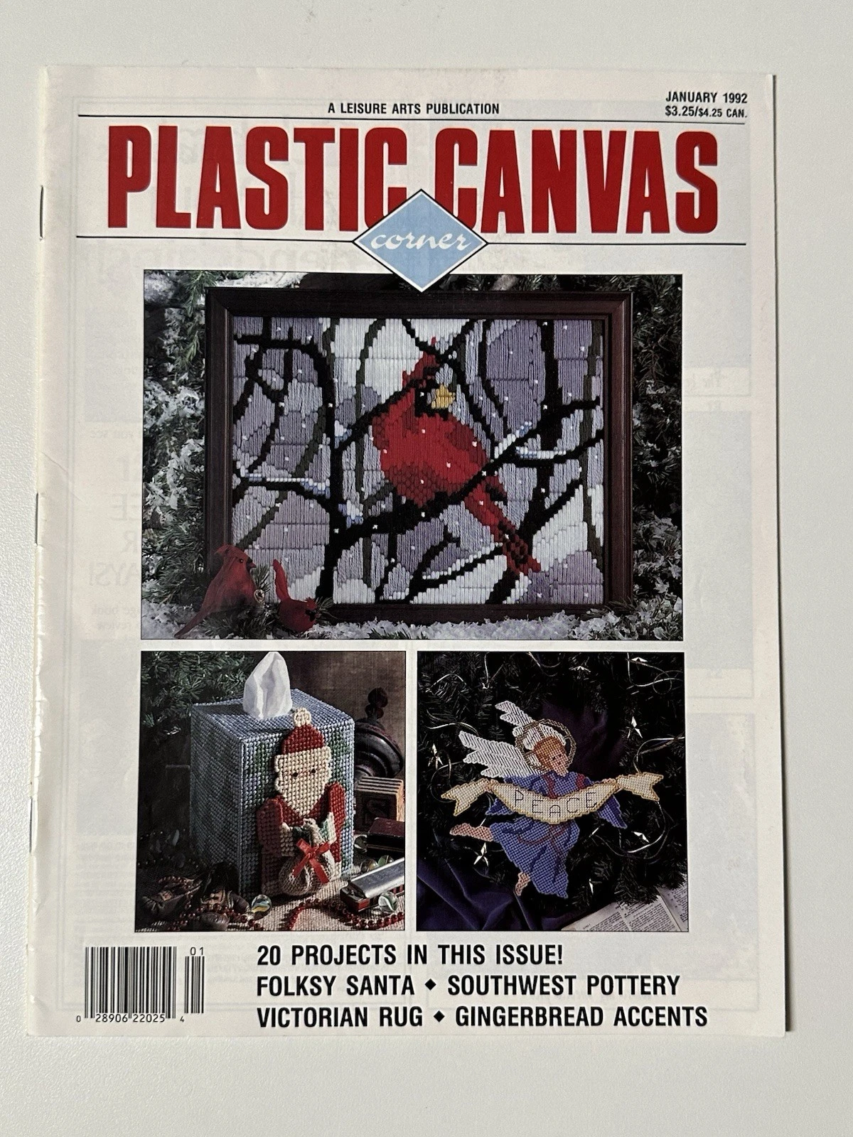 Plastic Canvas Corner Magazine Lot of 3 Craft Books 1990s - photo 2