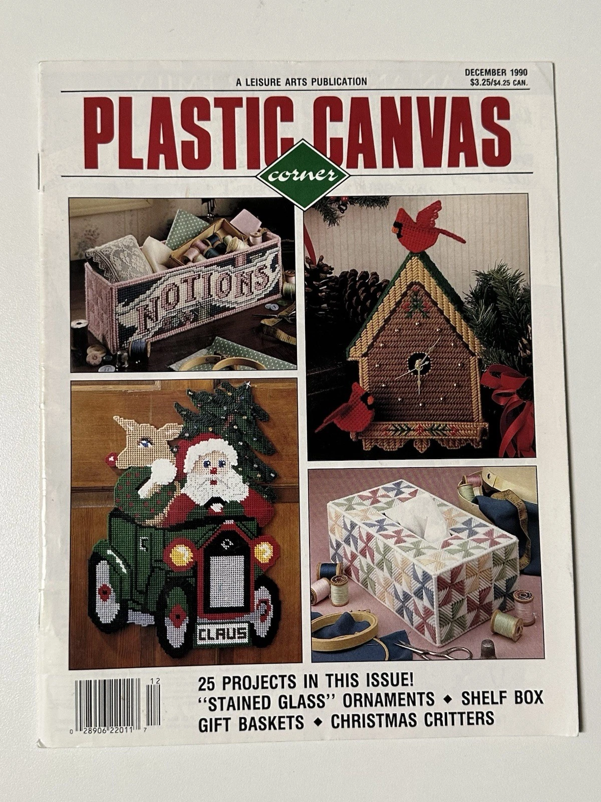 Plastic Canvas Corner Magazine Lot of 3 Craft Books 1990s - photo 3