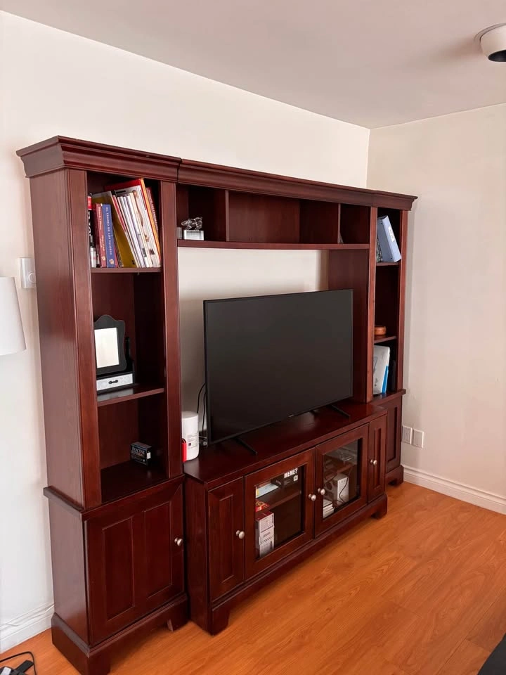 Large Dark Wood Wall Unit - photo 3
