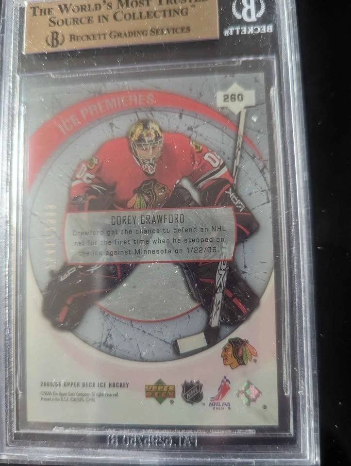 Corey Crawford Ice rookie --BGS 9.5 - photo 2