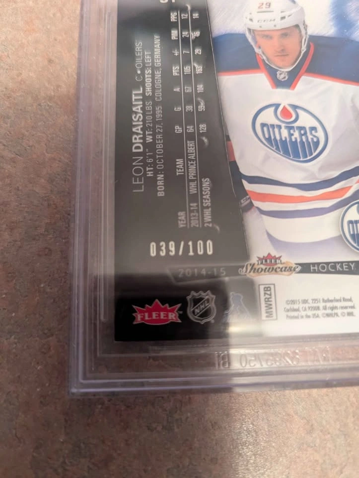 Leon Draisaitl Rookie /100 - RARE / Pop 2 - photo 3