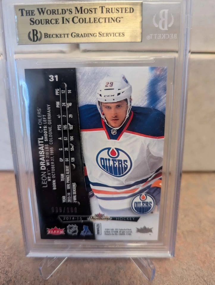 Leon Draisaitl Rookie /100 - RARE / Pop 2 - photo 4