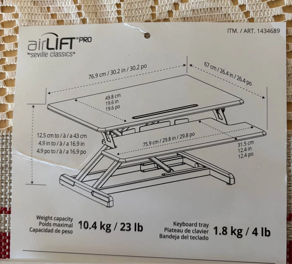 Air Lift Desk Riser - photo 4