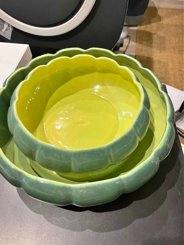 Beauceware nesting bowls chartreuse lotus MCM Canada