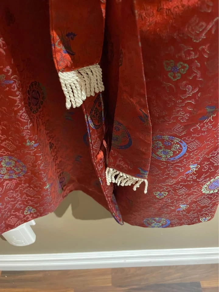 Vintage 1960s-70s Beompyo Tiger Brand Silk Robe - photo 4