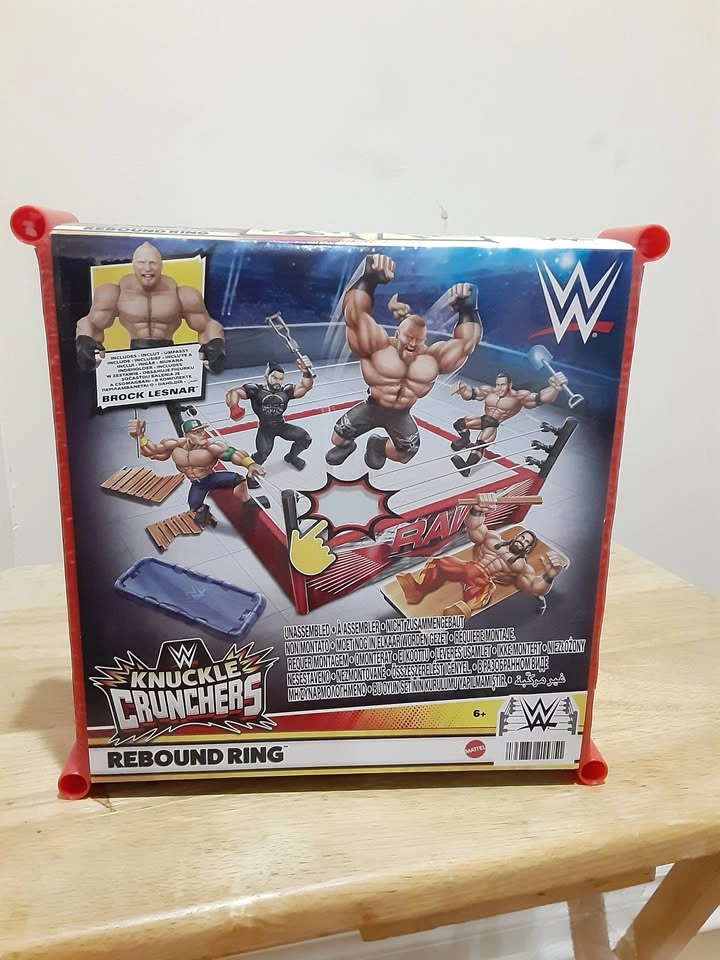 WWE Action Figure Playset Knuckle Crunchers Rebound Ring With Br - photo 2