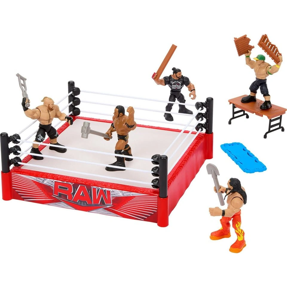 WWE Action Figure Playset Knuckle Crunchers Rebound Ring With Br - photo 4