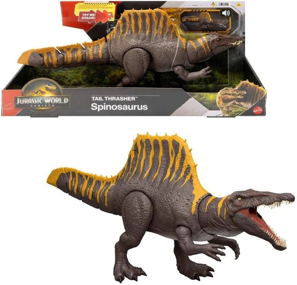 BRAND NEW Jurassic World Super Colossal Spinosaurus T-Rex Toy - photo 2