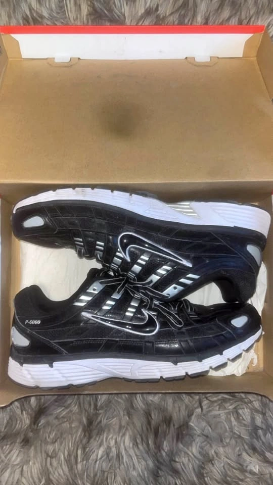 Nike P-6000 Black/White Size 10 US