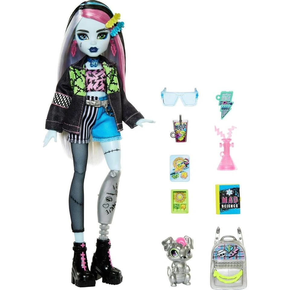 Monster High Frankie Stein Doll with Pet Watzie - New in Box - photo 3