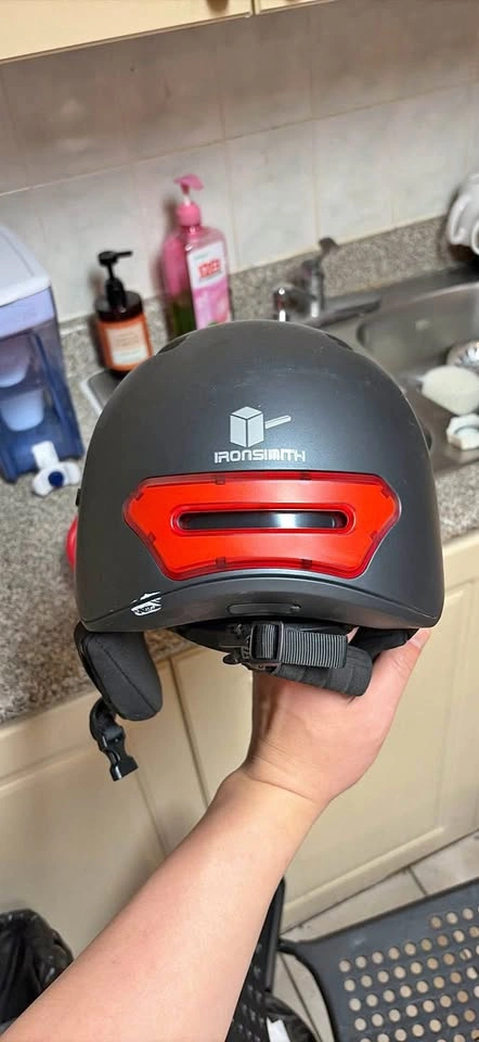 Ironsmith Smart Bike Helmet with LED Light and Visor