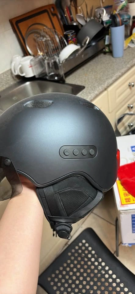 Ironsmith Smart Bike Helmet with LED Light and Visor - photo 2