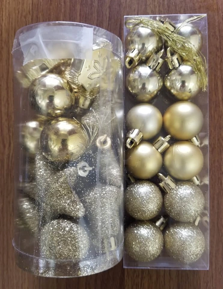 🎄Mini Size Silver & Gold Christmas Ornaments-$10 Bundle–NEW🎄 - photo 3