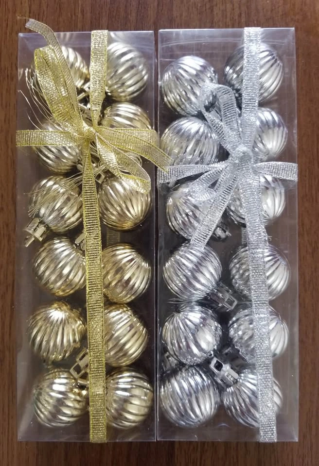 🎄Mini Size Silver & Gold Christmas Ornaments-$10 Bundle–NEW🎄 - photo 4