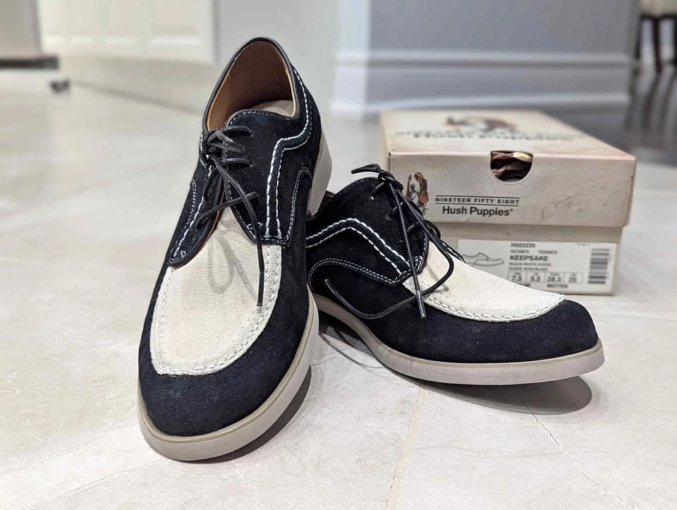 Hush Puppies Keepsake Suede Oxfords Women's Size 7.5
