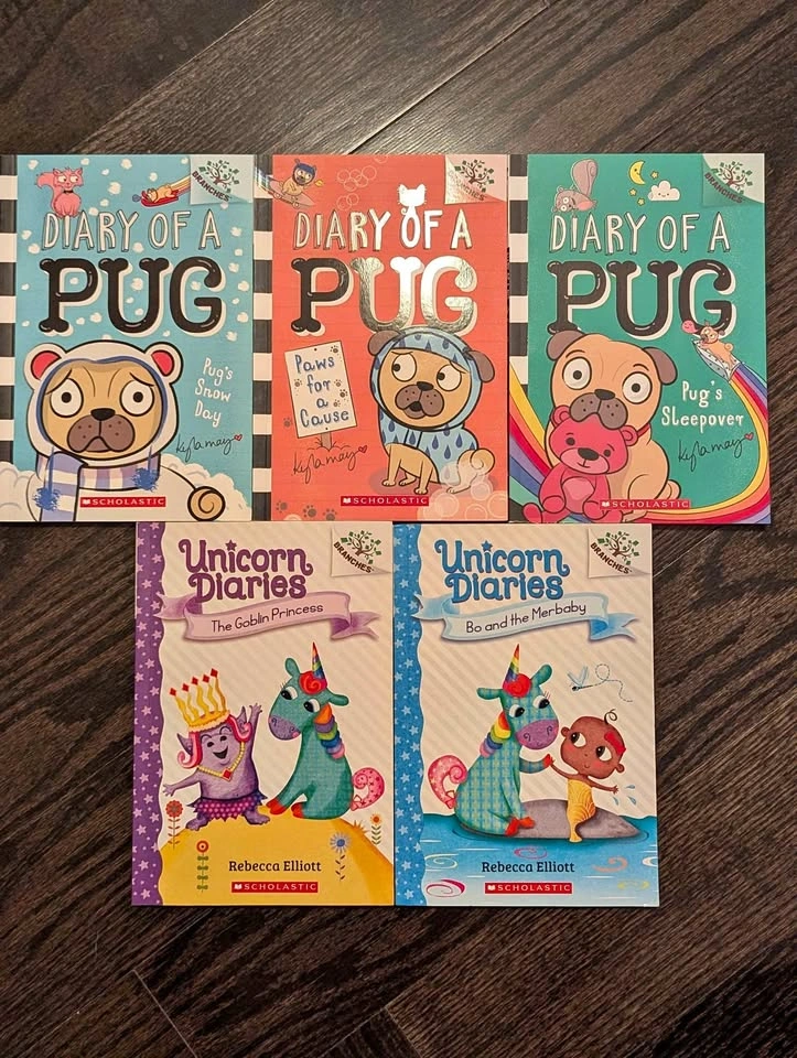 Scholastic Branches Book Set - Diary of a Pug & Unicorn Diaries