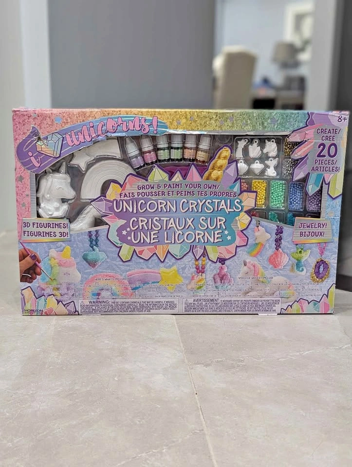 Unicorn Crystals Grow & Paint Craft Kit for Kids