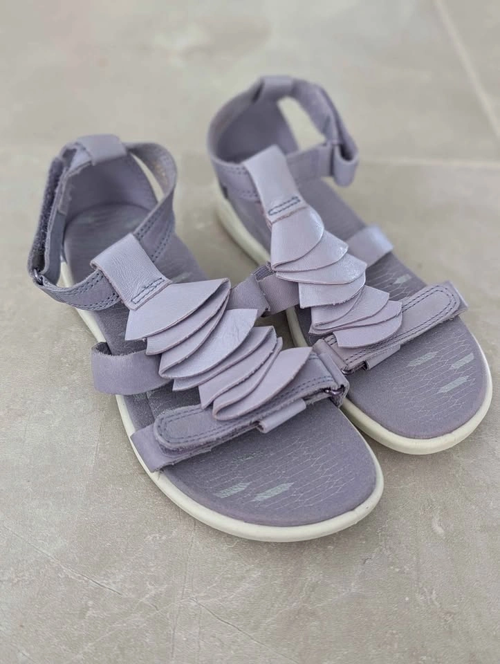 New Ecco Tilda Girls Lavender Sandals Size 30 (12) - photo 2