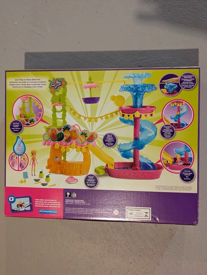 Brand New In Box Polly Pocket Citrus Splash Water Park set - photo 2