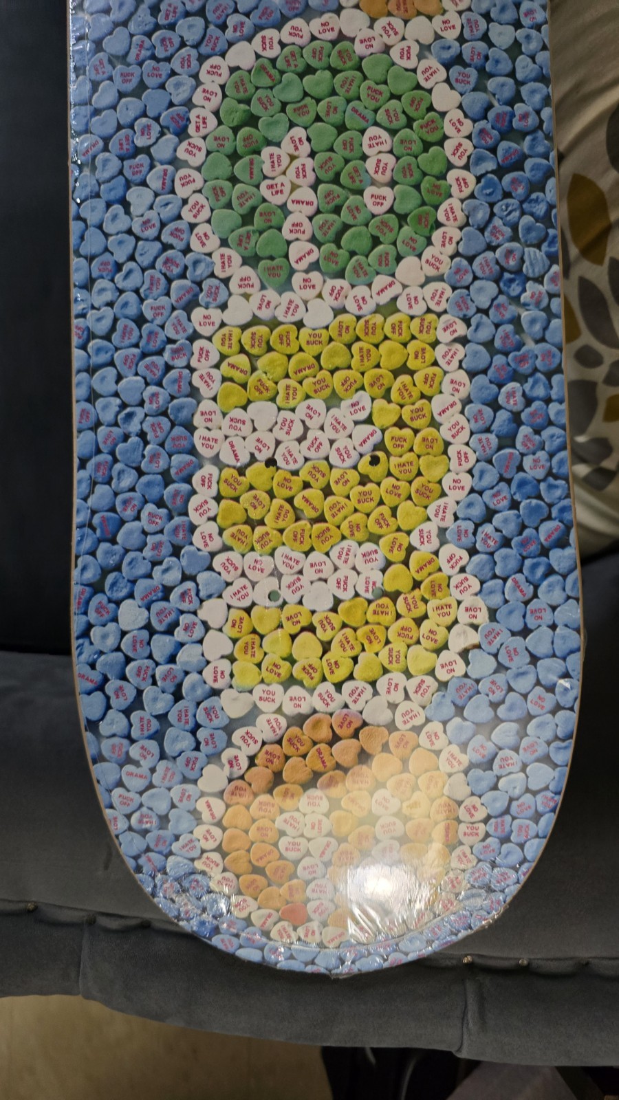 Supreme Blue Candy Hearts Skateboard Deck SS23 - photo 3