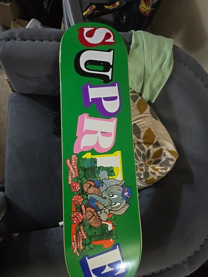 DS Supreme Elephant Skateboard 8 1/8 Inches Green Deck FW22