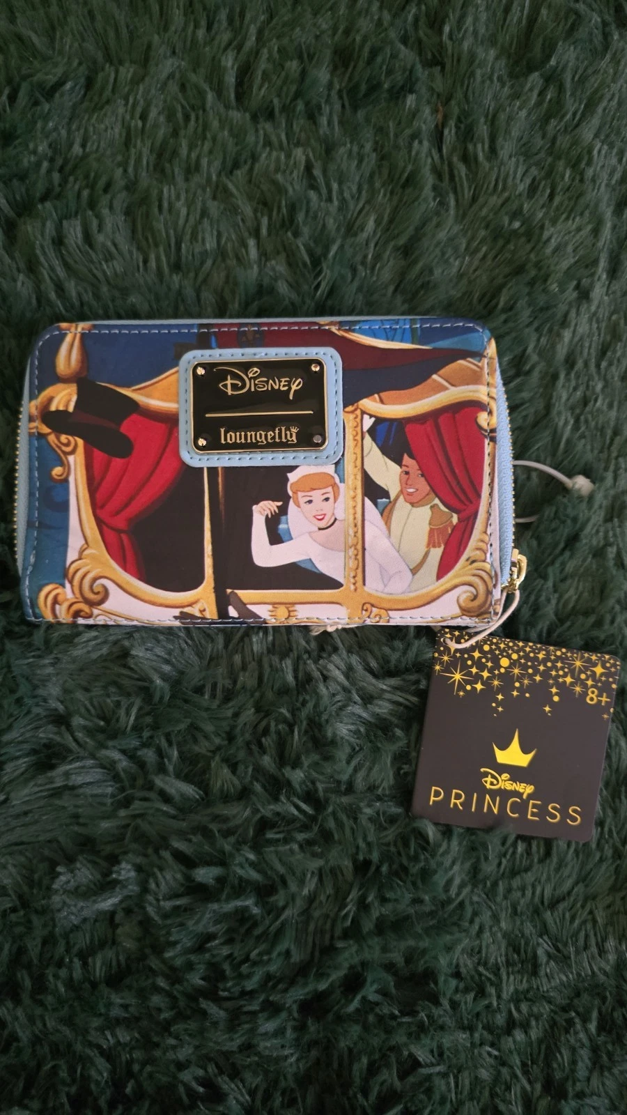 Loungefly Disney Cinderella Princess Scenes Zip Around Wallet