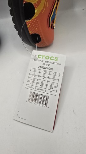 NEW Crocs x Pokemon Charizard Classic Clogs Men's J6 - photo 3