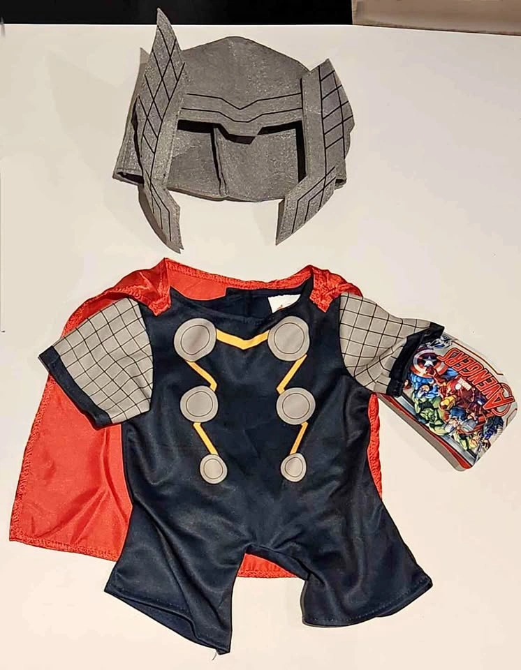 Build-a-Bear Marvel Avengers Thor Bear & Mjolnir Costume