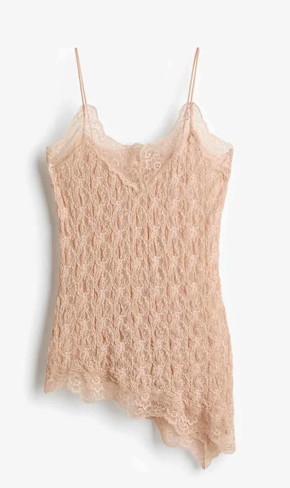 H&M Lace Camisole Top & Panties Set - Powder Beige