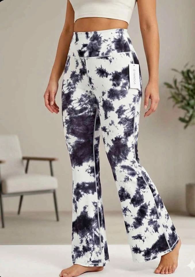 Brand New High-Waisted Flare Yoga Pants, Large