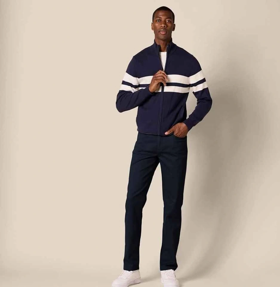 NEW Men’s Classic Navy Chinos – Size 34W x 33L - photo 4