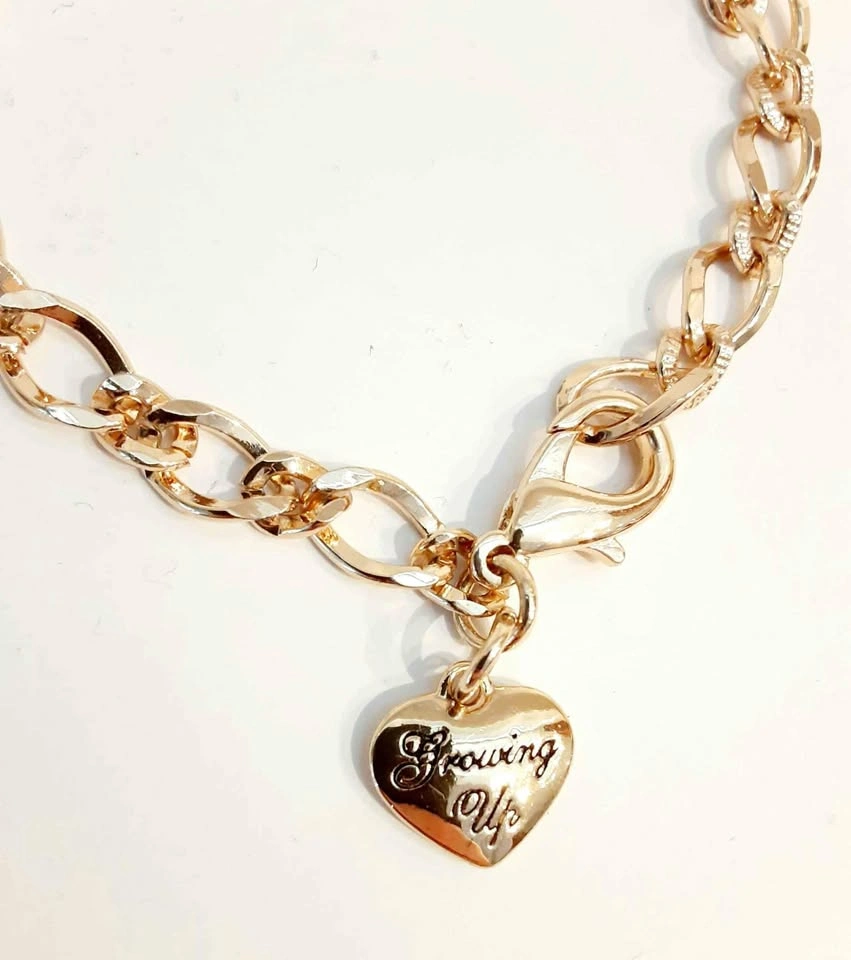 18kt Gold Plated Charm Bracelet - Growing Up Girls Enesco - photo 3