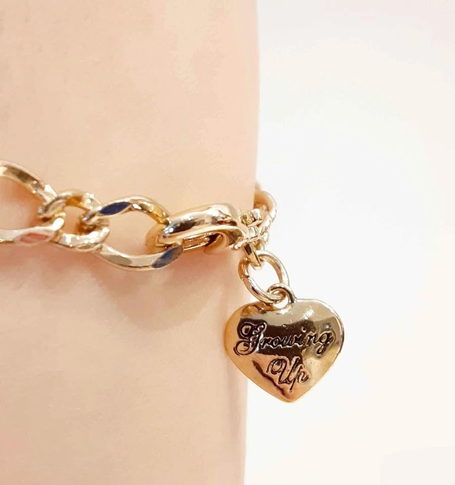 18kt Gold Plated Charm Bracelet - Growing Up Girls Enesco - photo 5