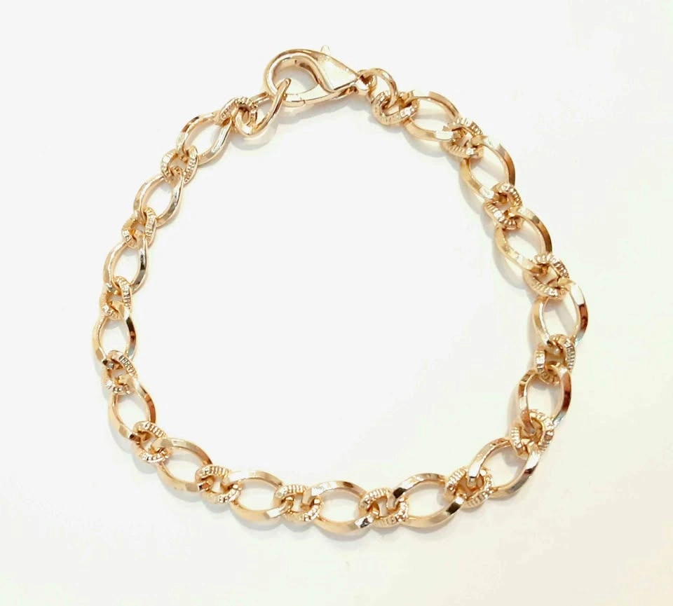 18kt Gold Plated Charm Bracelet - Enesco Growing Up Girls
