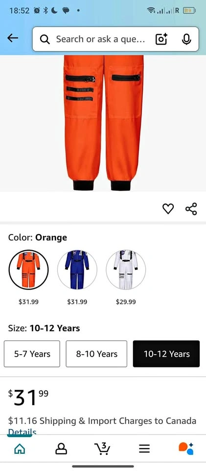 Astronaut Costume for Kids NASA